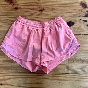 Lululemon Hotty Hot Coral Shorts